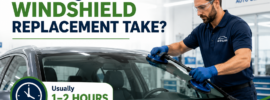 Windshield replacement in 1–2 hours